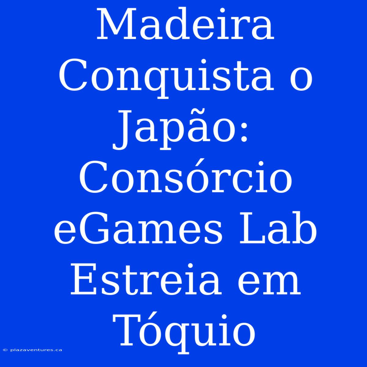 Madeira Conquista O Japão: Consórcio EGames Lab Estreia Em Tóquio