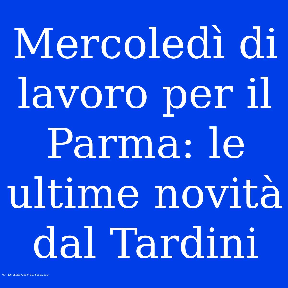 Mercoledì Di Lavoro Per Il Parma: Le Ultime Novità Dal Tardini