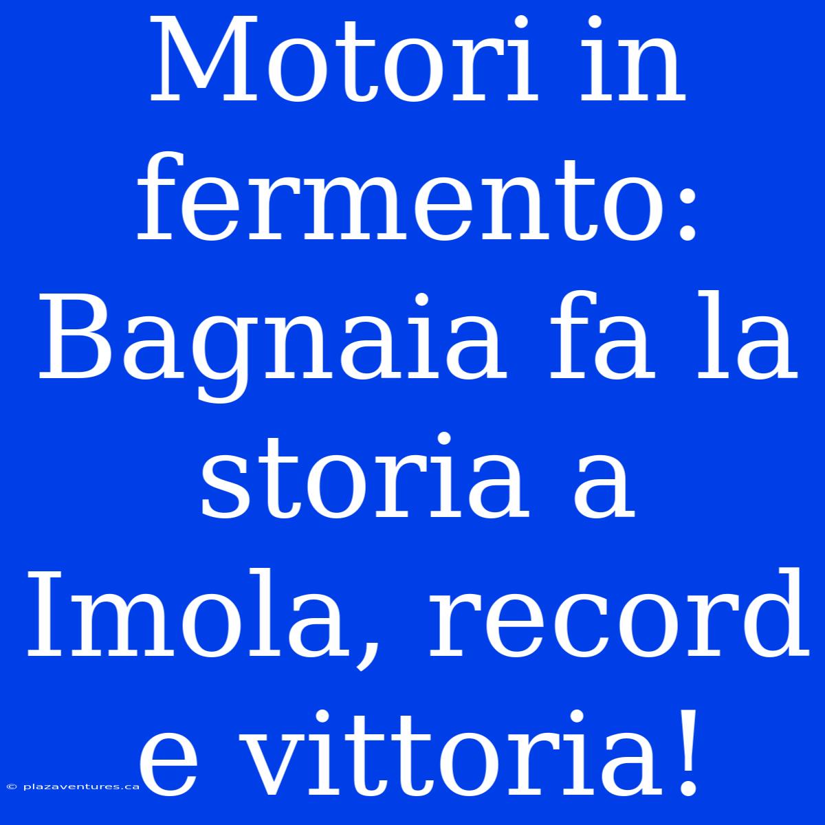 Motori In Fermento: Bagnaia Fa La Storia A Imola, Record E Vittoria!