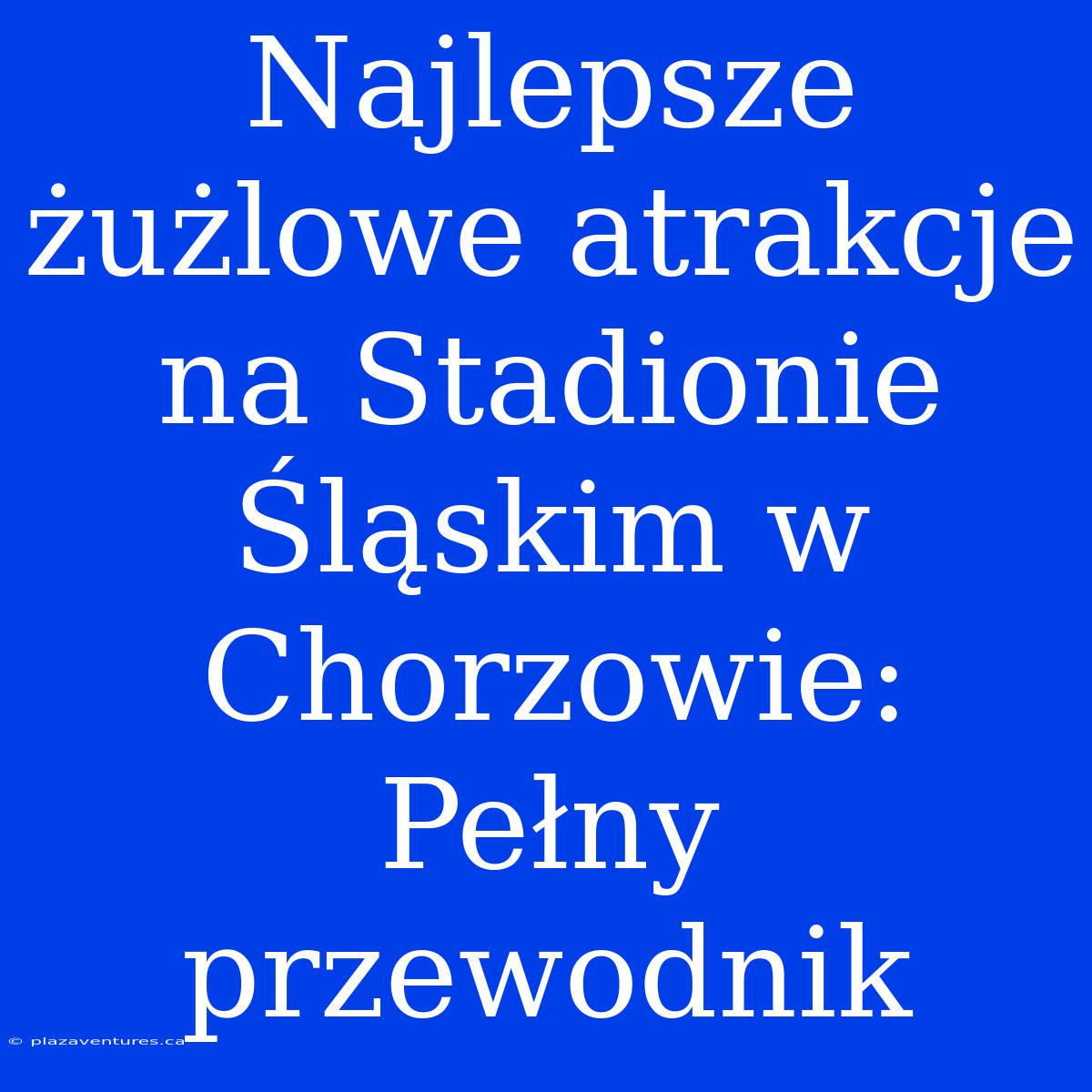 Najlepsze Żużlowe Atrakcje Na Stadionie Śląskim W Chorzowie: Pełny Przewodnik