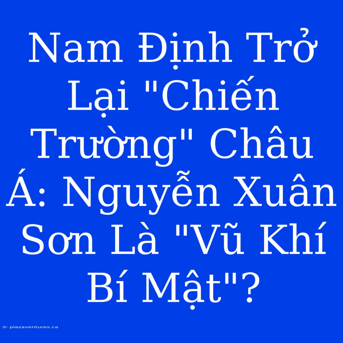 Nam Định Trở Lại 