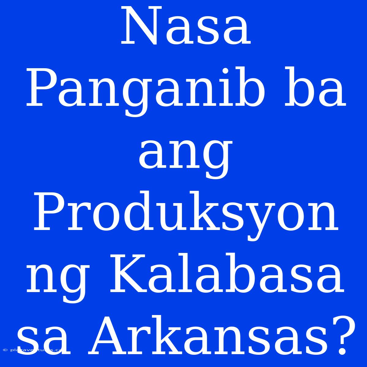 Nasa Panganib Ba Ang Produksyon Ng Kalabasa Sa Arkansas?