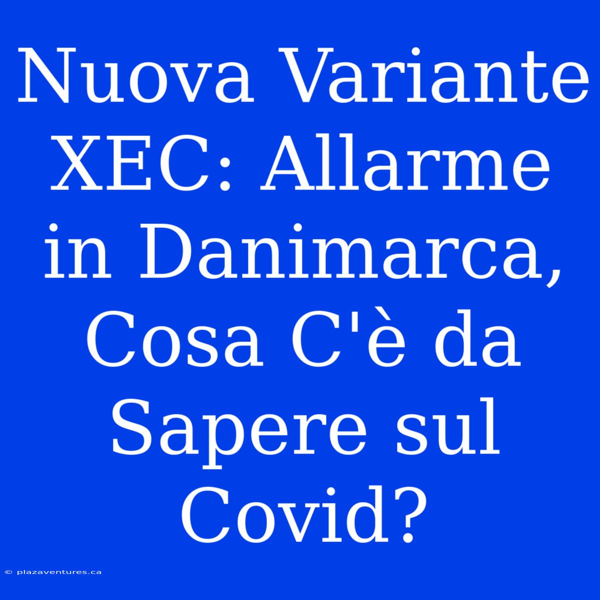 Nuova Variante XEC: Allarme In Danimarca, Cosa C'è Da Sapere Sul Covid?