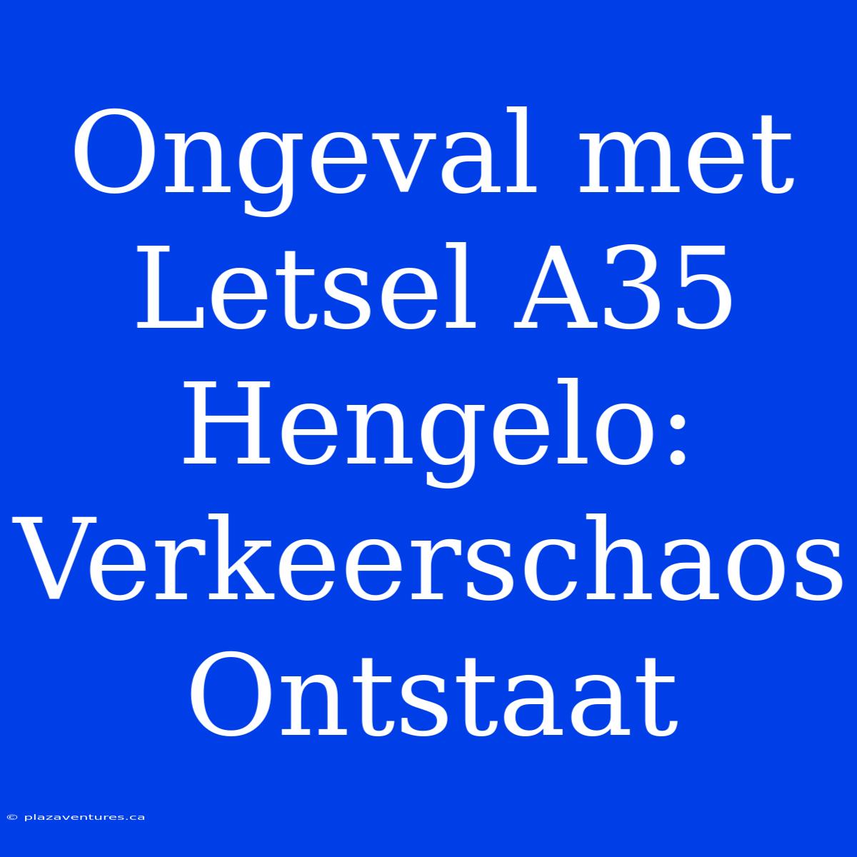 Ongeval Met Letsel A35 Hengelo: Verkeerschaos Ontstaat