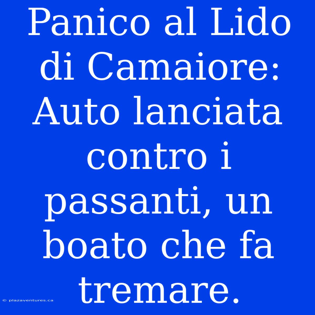 Panico Al Lido Di Camaiore: Auto Lanciata Contro I Passanti, Un Boato Che Fa Tremare.