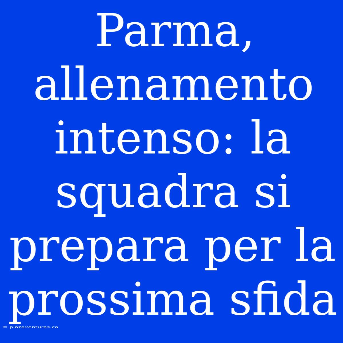 Parma, Allenamento Intenso: La Squadra Si Prepara Per La Prossima Sfida