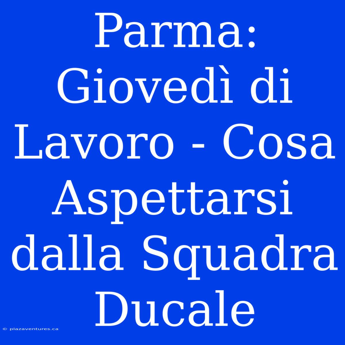 Parma: Giovedì Di Lavoro - Cosa Aspettarsi Dalla Squadra Ducale