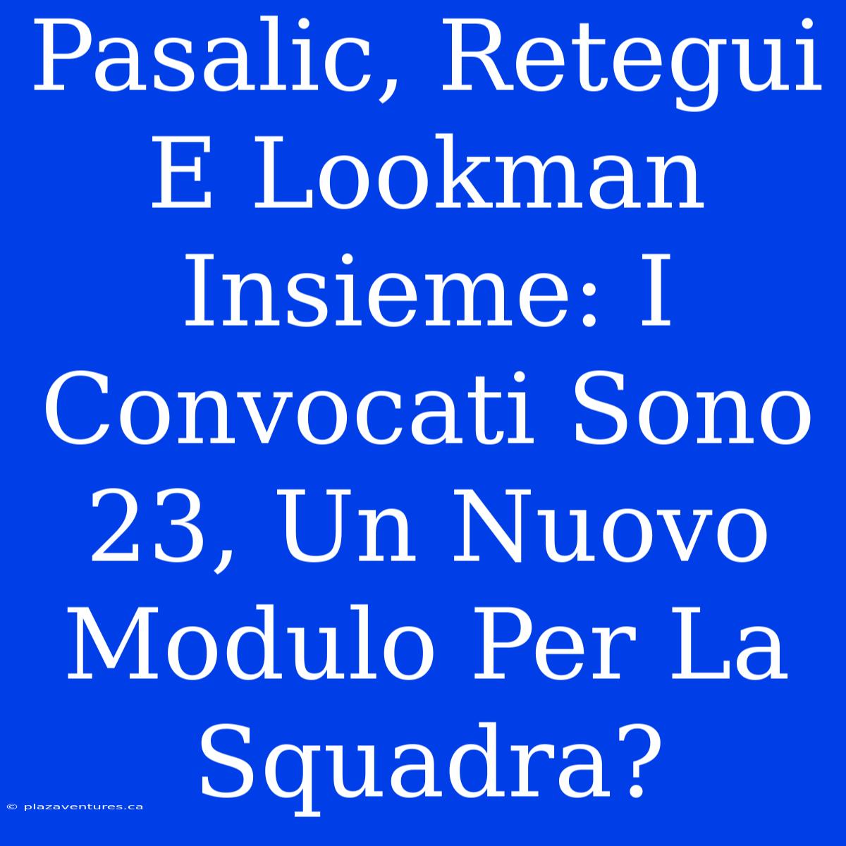 Pasalic, Retegui E Lookman Insieme: I Convocati Sono 23, Un Nuovo Modulo Per La Squadra?