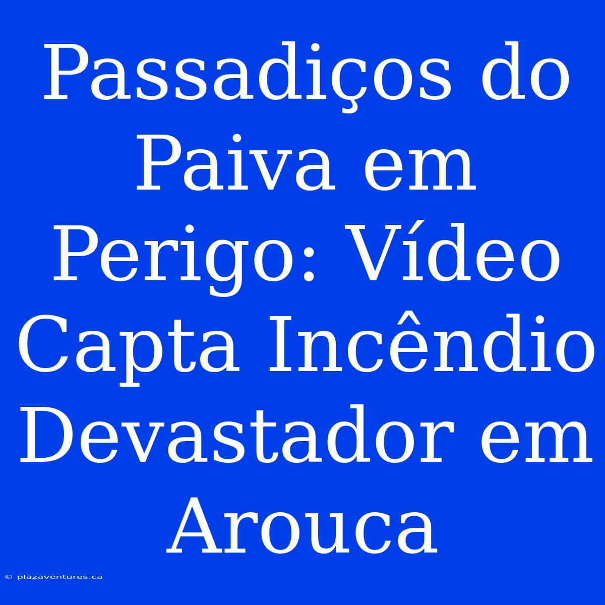 Passadiços Do Paiva Em Perigo: Vídeo Capta Incêndio Devastador Em Arouca