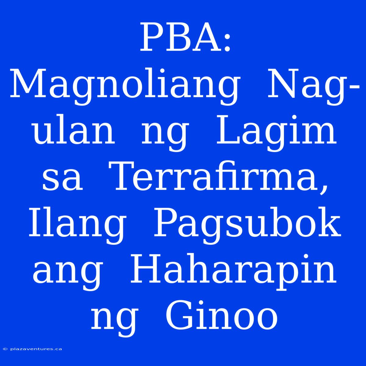 PBA:  Magnoliang  Nag-ulan  Ng  Lagim  Sa  Terrafirma,  Ilang  Pagsubok  Ang  Haharapin  Ng  Ginoo