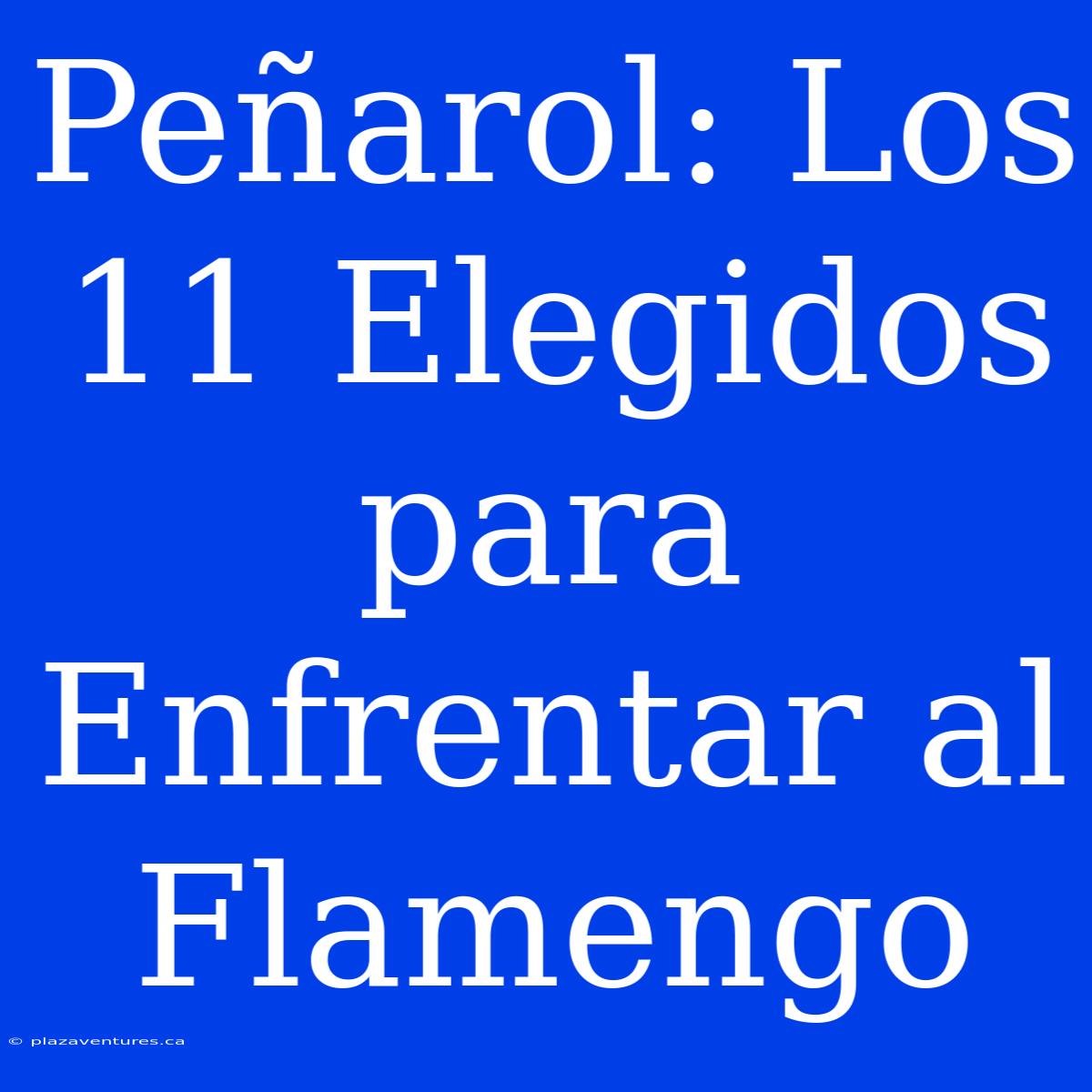 Peñarol: Los 11 Elegidos Para Enfrentar Al Flamengo