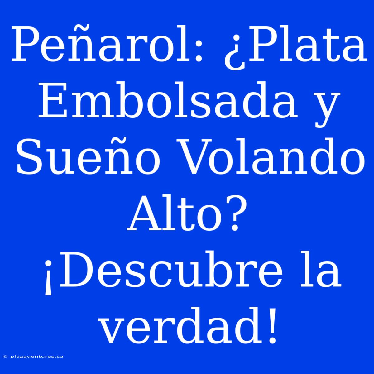 Peñarol: ¿Plata Embolsada Y Sueño Volando Alto? ¡Descubre La Verdad!