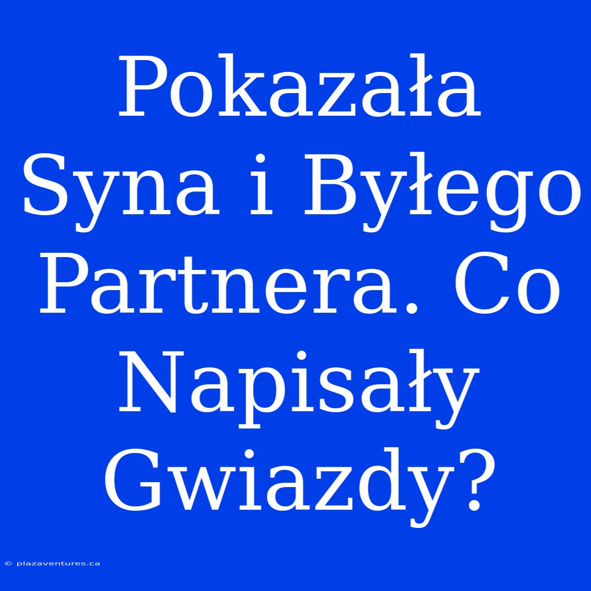 Pokazała Syna I Byłego Partnera. Co Napisały Gwiazdy?