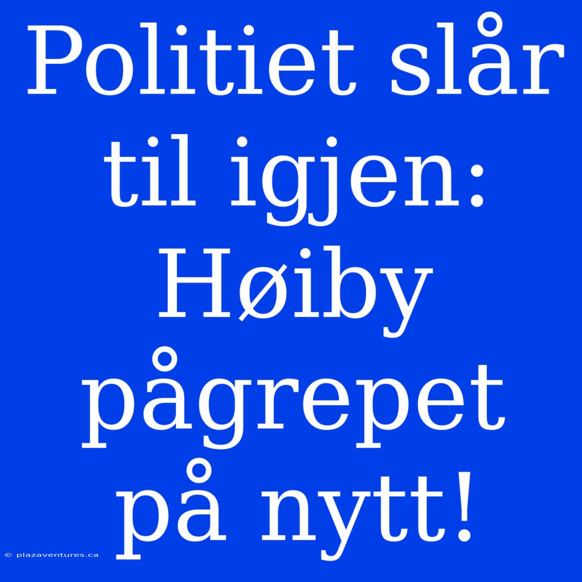 Politiet Slår Til Igjen: Høiby Pågrepet På Nytt!