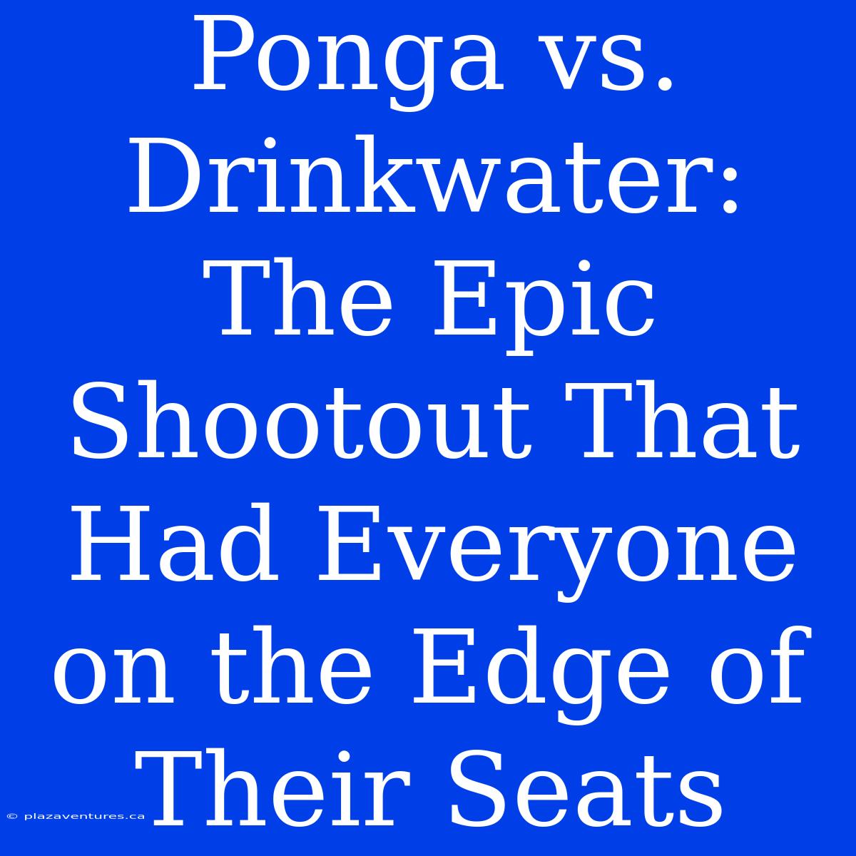 Ponga Vs. Drinkwater: The Epic Shootout That Had Everyone On The Edge Of Their Seats