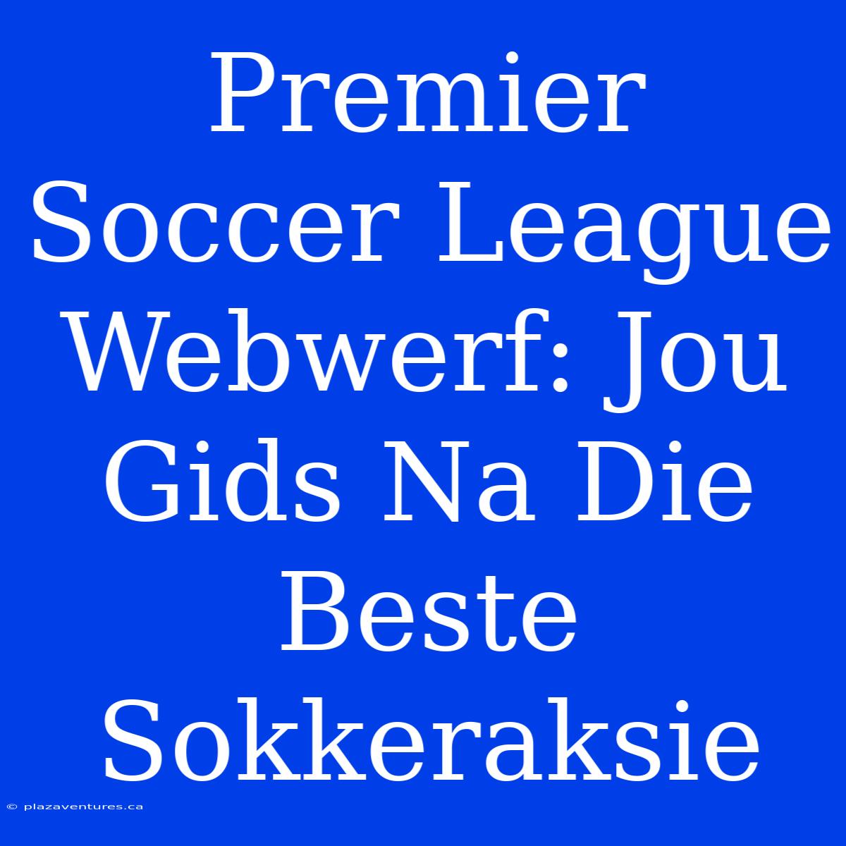 Premier Soccer League Webwerf: Jou Gids Na Die Beste Sokkeraksie