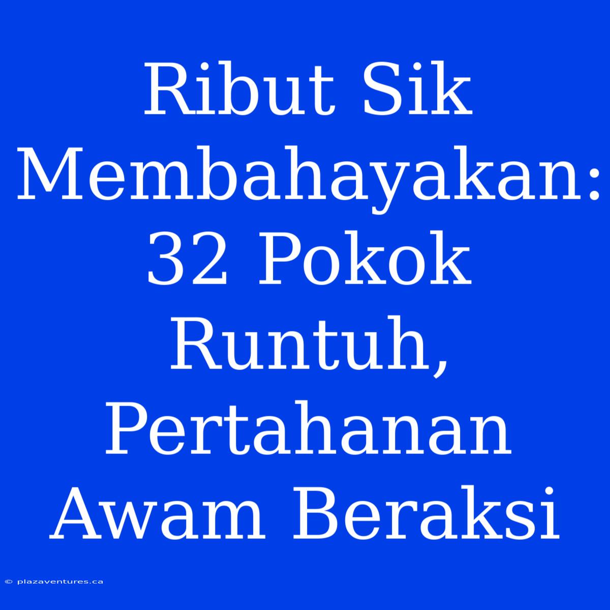 Ribut Sik Membahayakan: 32 Pokok Runtuh, Pertahanan Awam Beraksi