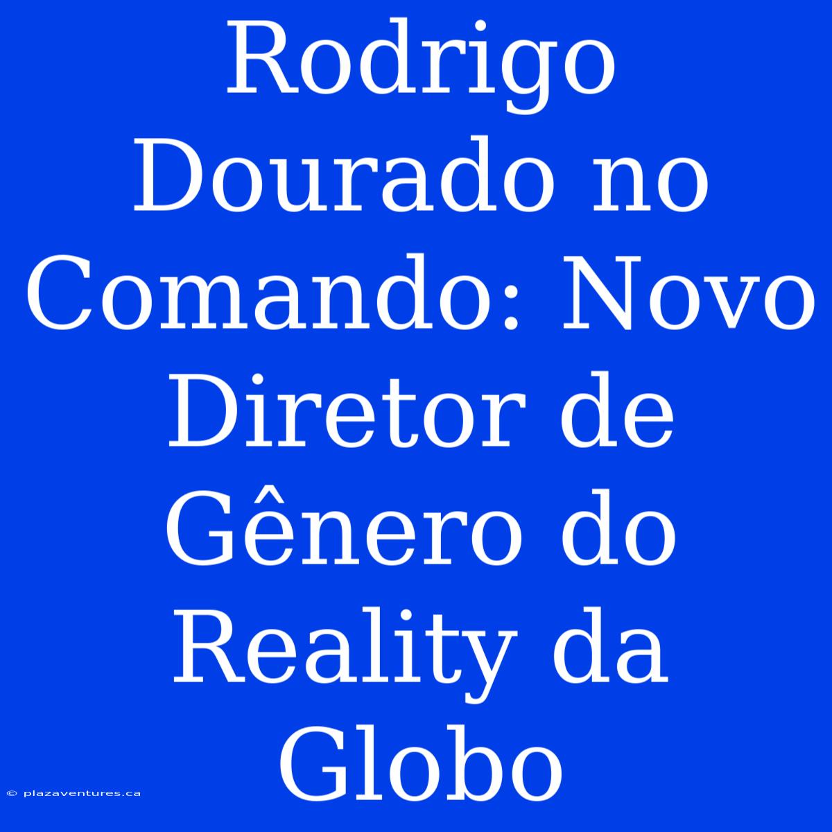 Rodrigo Dourado No Comando: Novo Diretor De Gênero Do Reality Da Globo