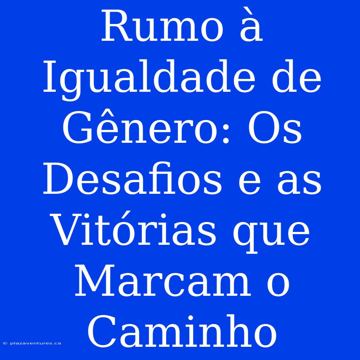 Rumo À Igualdade De Gênero: Os Desafios E As Vitórias Que Marcam O Caminho