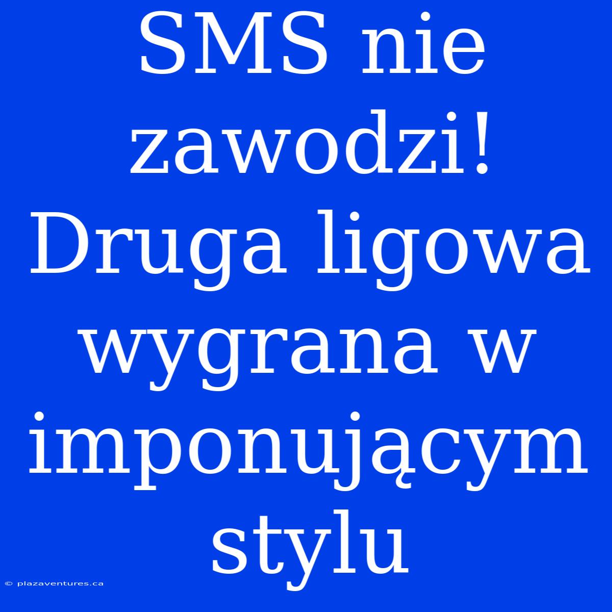 SMS Nie Zawodzi! Druga Ligowa Wygrana W Imponującym Stylu