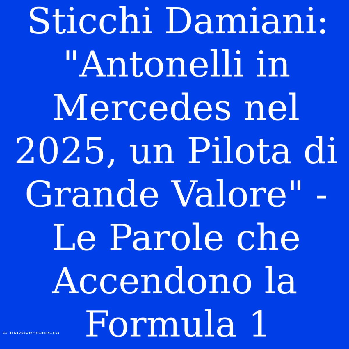 Sticchi Damiani: 