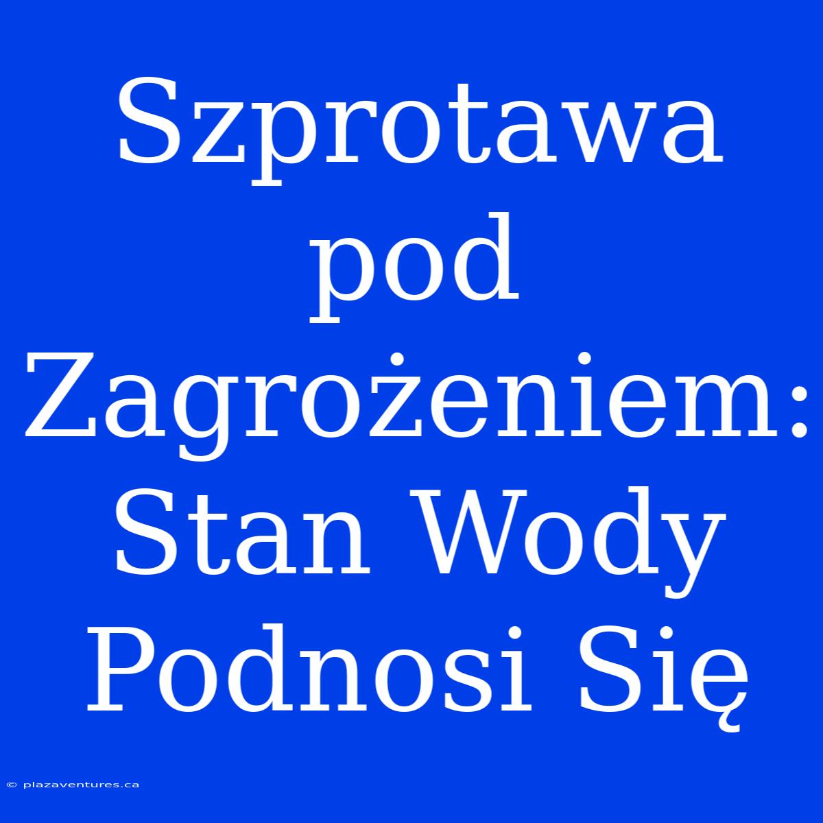 Szprotawa Pod Zagrożeniem: Stan Wody Podnosi Się