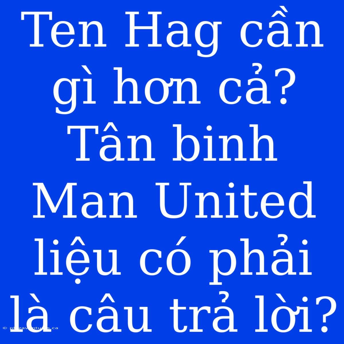 Ten Hag Cần Gì Hơn Cả? Tân Binh Man United Liệu Có Phải Là Câu Trả Lời?