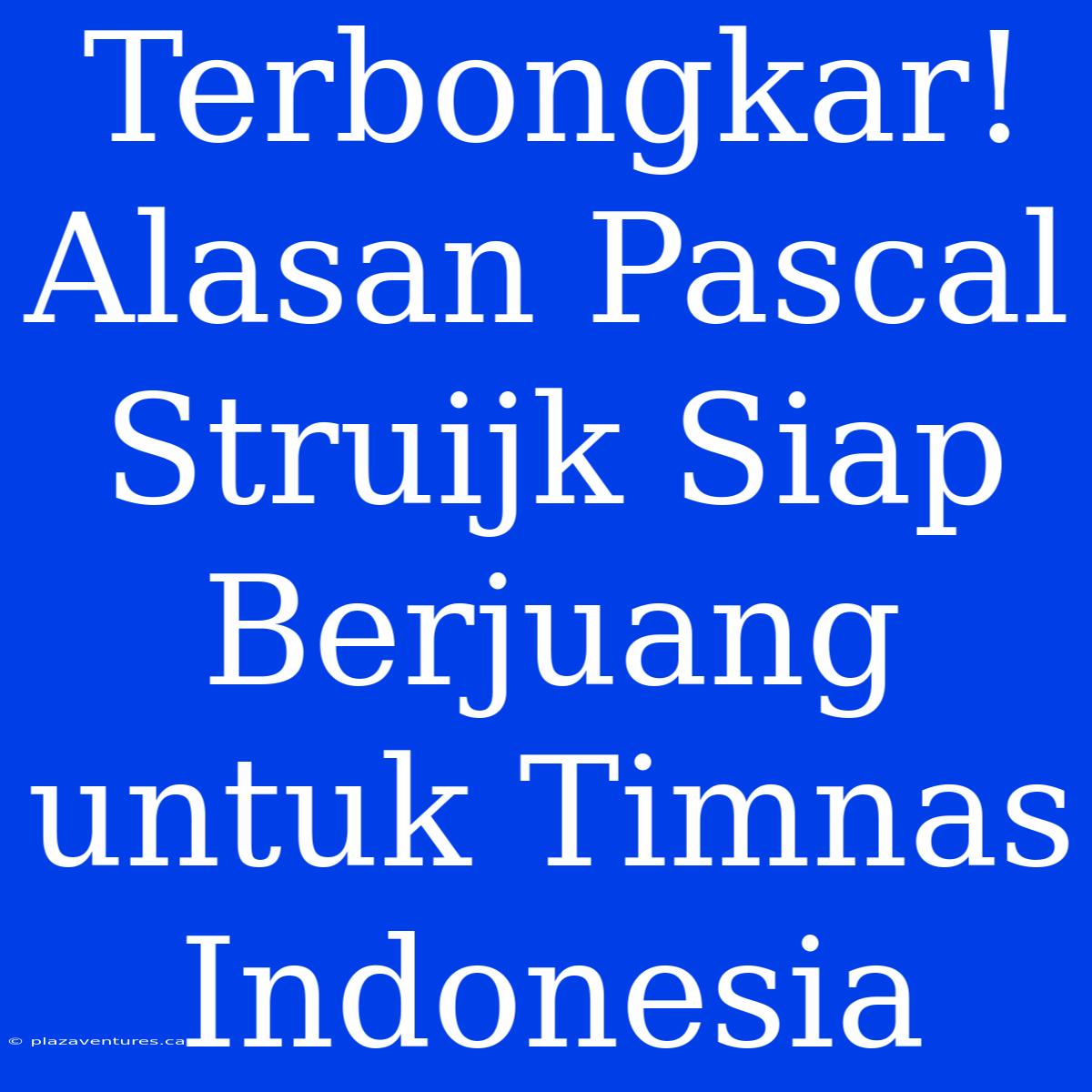 Terbongkar! Alasan Pascal Struijk Siap Berjuang Untuk Timnas Indonesia