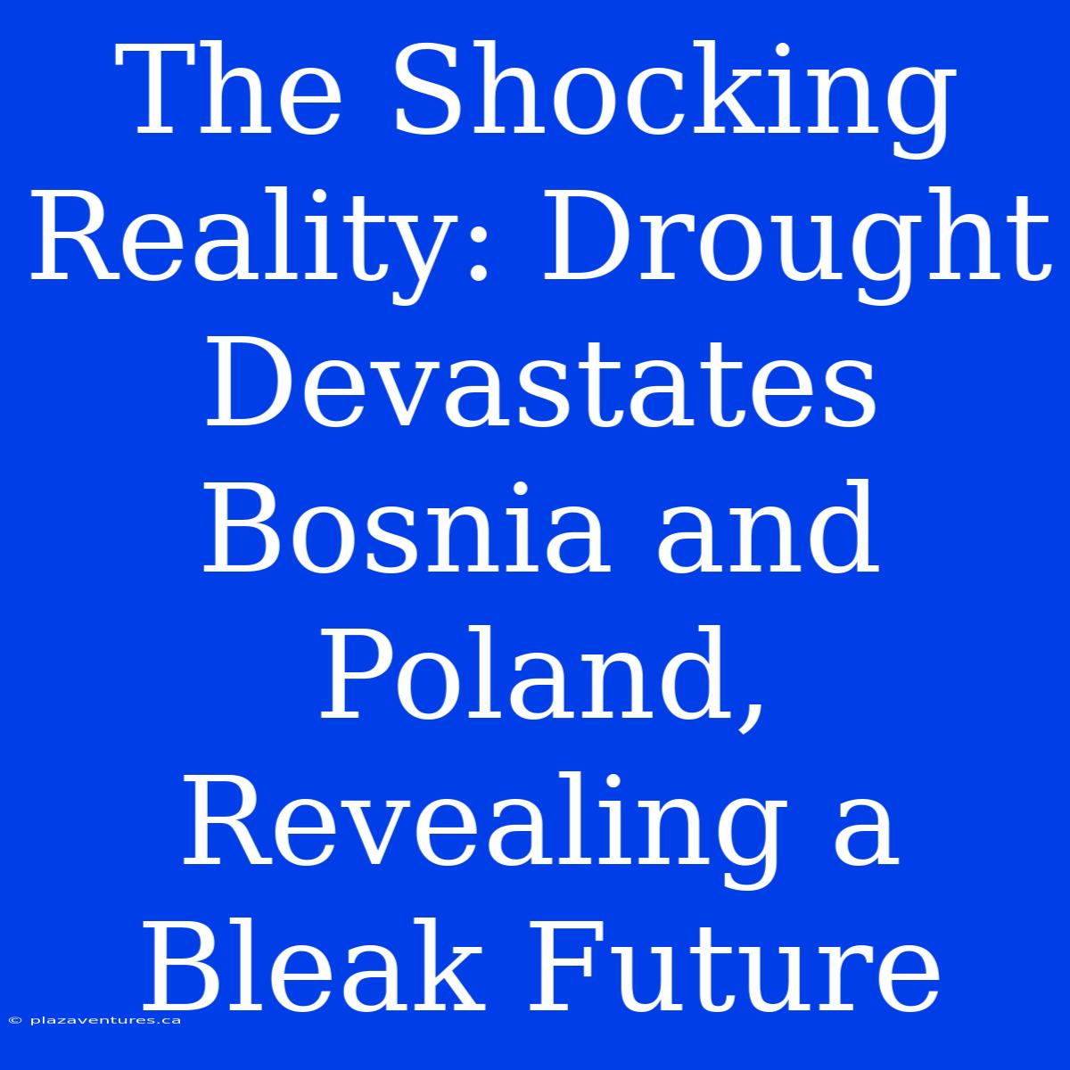 The Shocking Reality: Drought Devastates Bosnia And Poland, Revealing A Bleak Future