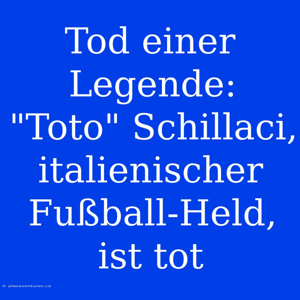 Tod Einer Legende: 