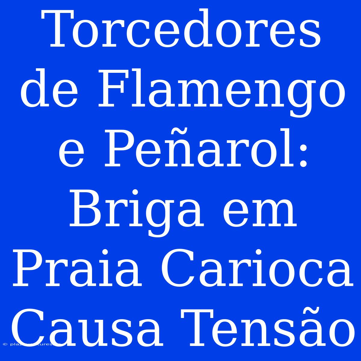 Torcedores De Flamengo E Peñarol: Briga Em Praia Carioca Causa Tensão