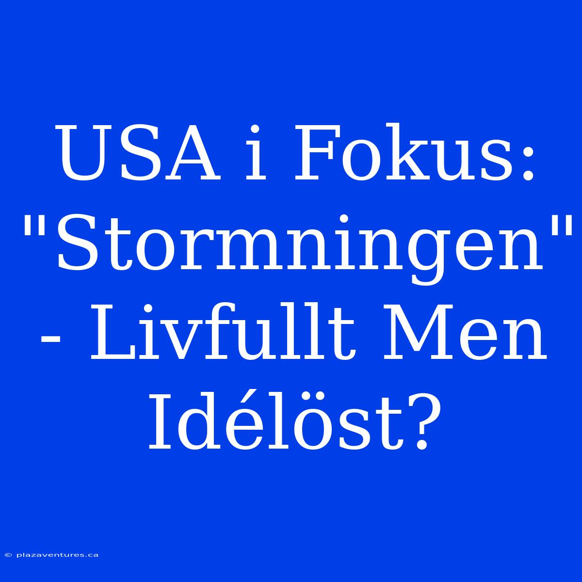 USA I Fokus: 