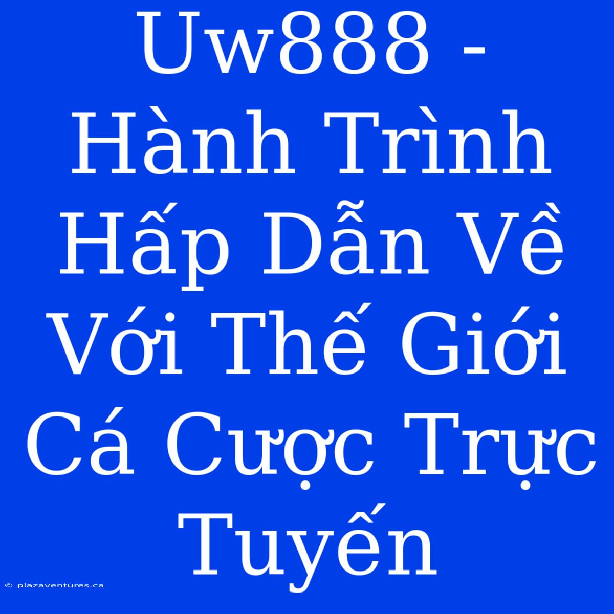 Uw888 -  Hành Trình Hấp Dẫn Về Với Thế Giới Cá Cược Trực Tuyến