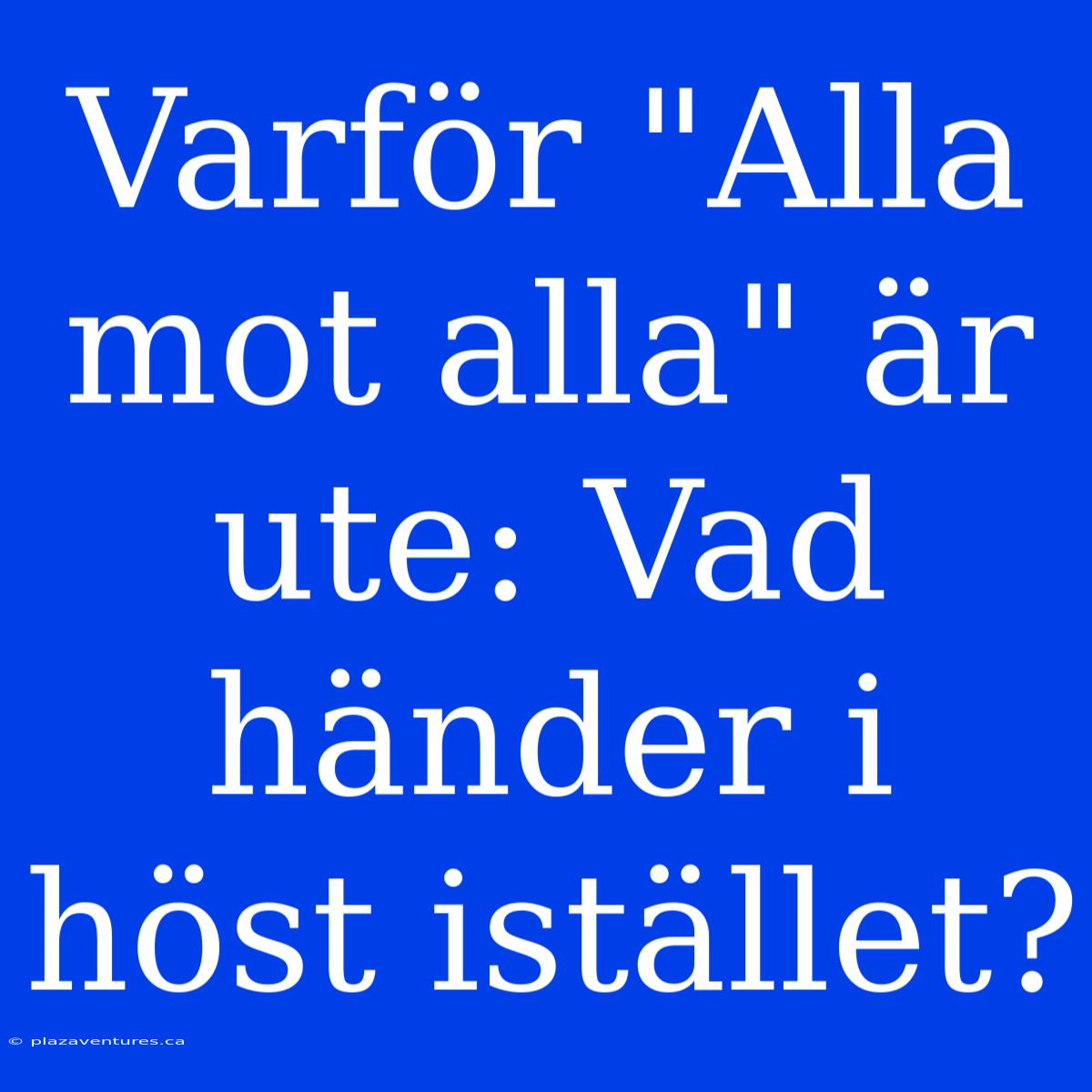 Varför 