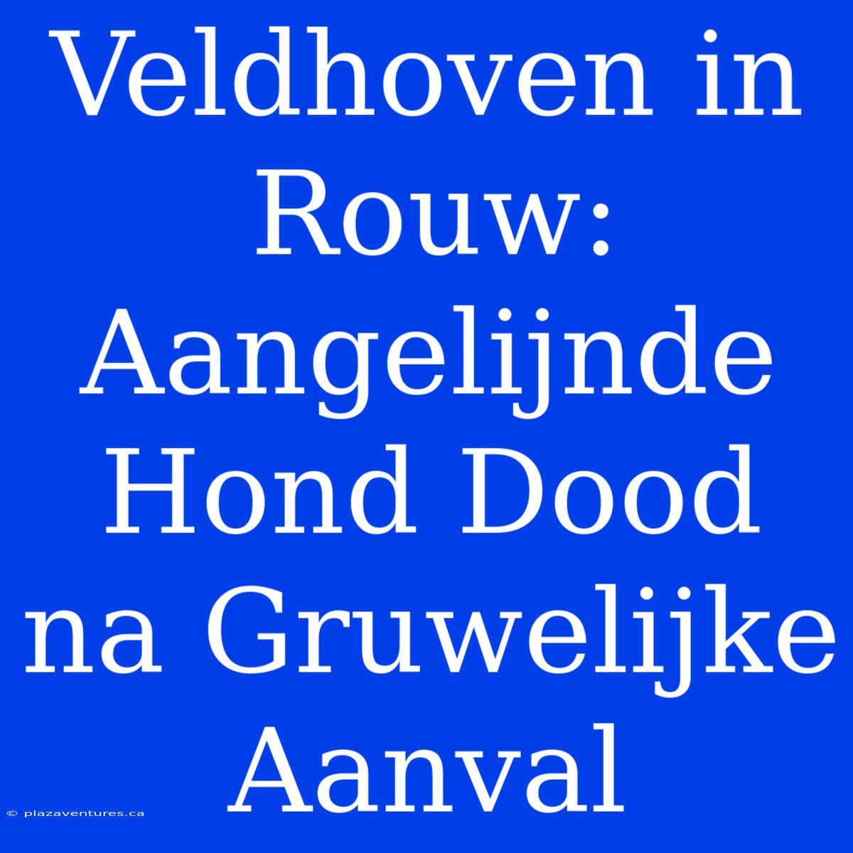 Veldhoven In Rouw: Aangelijnde Hond Dood Na Gruwelijke Aanval