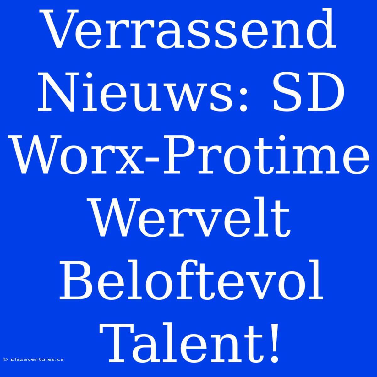 Verrassend Nieuws: SD Worx-Protime Wervelt Beloftevol Talent!