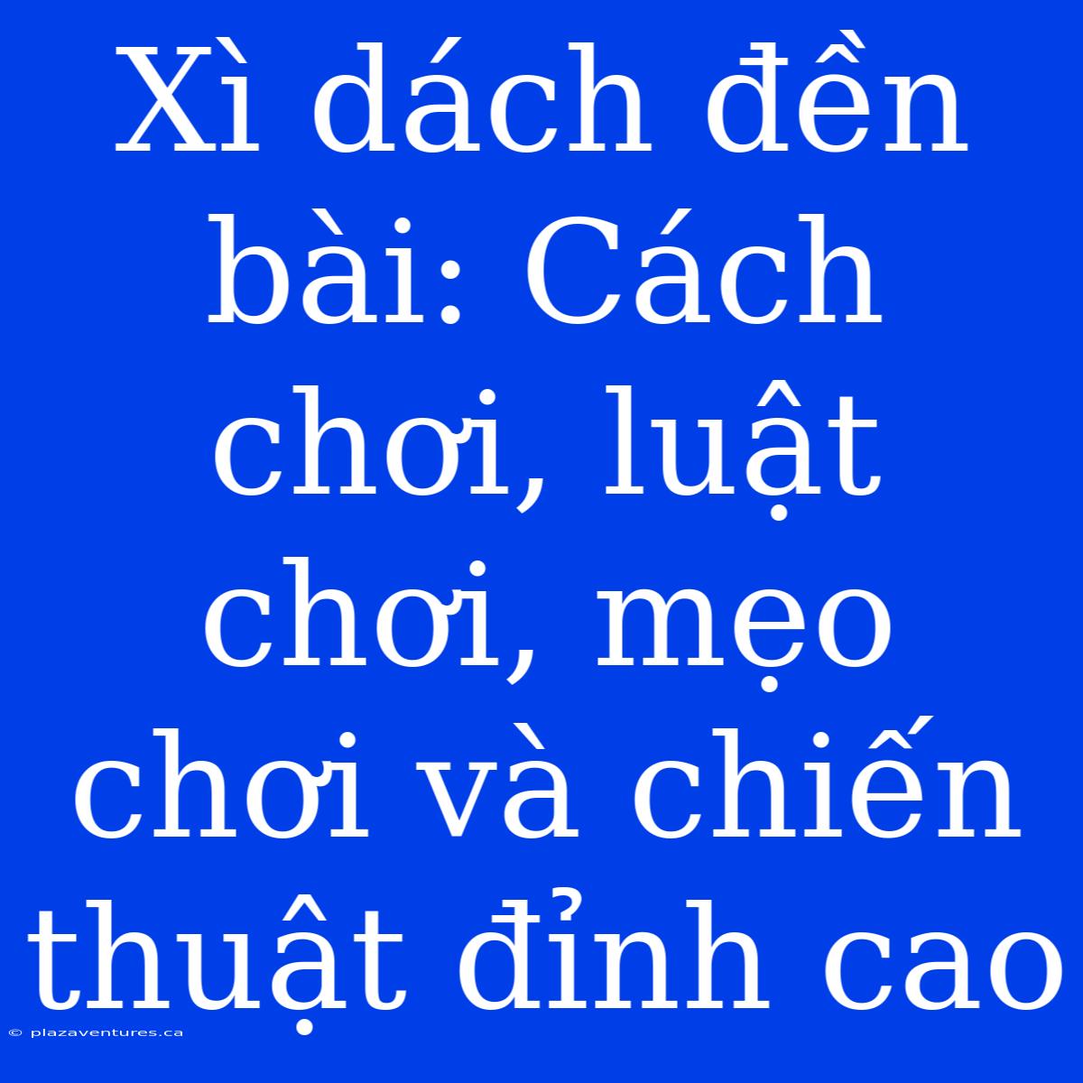 Xì Dách Đền Bài: Cách Chơi, Luật Chơi, Mẹo Chơi Và Chiến Thuật Đỉnh Cao